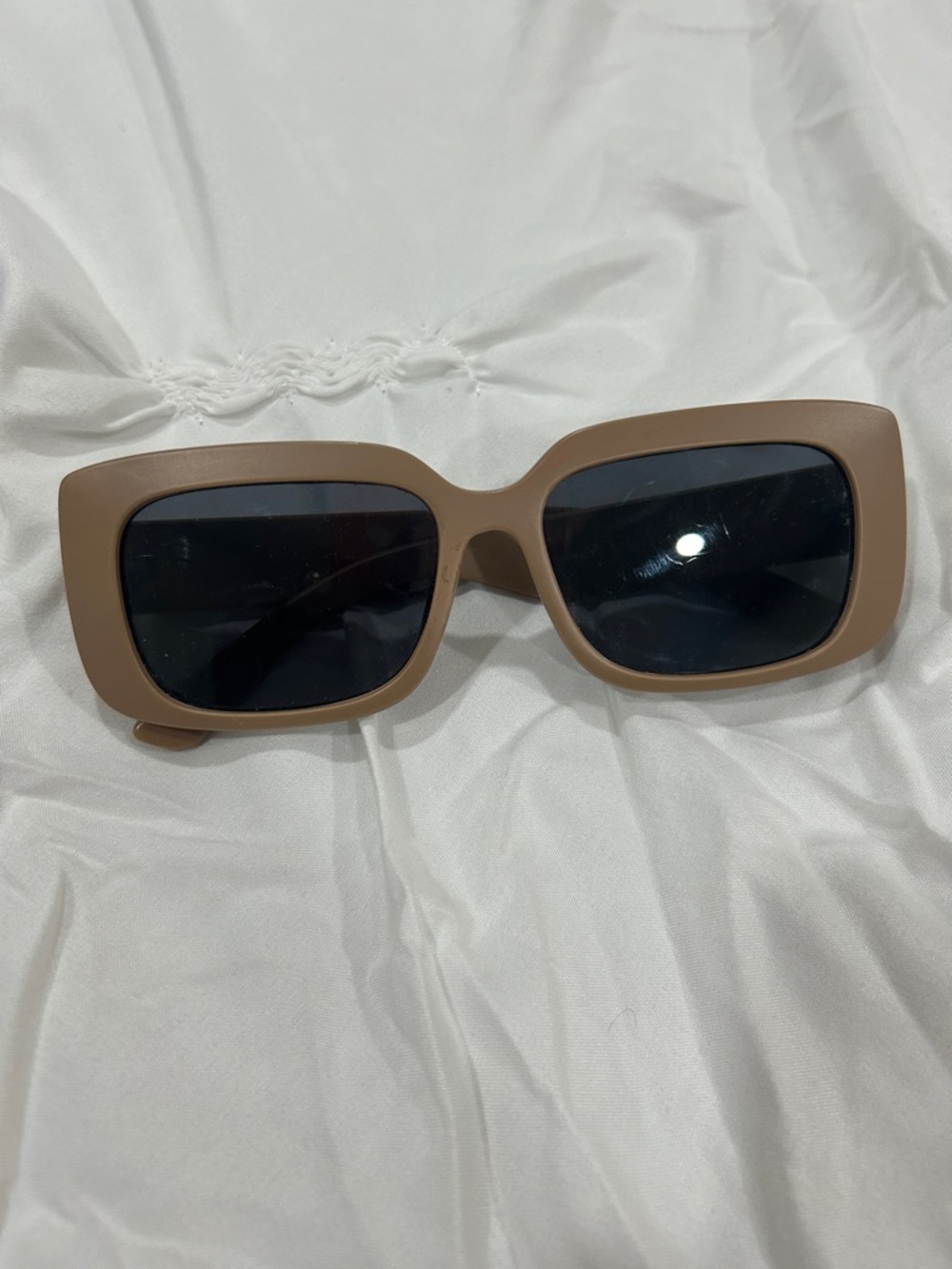 Matte Taupe Rectangle Women’s Sunglasses